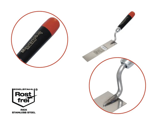 Maurerkelle aus Edelstahl mit Kunststoffgriff