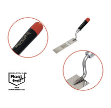 Maurerkelle aus Edelstahl mit Kunststoffgriff