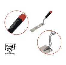 Maurerkelle mit rostfreiem Stahlblatt und ergonomischem Griff