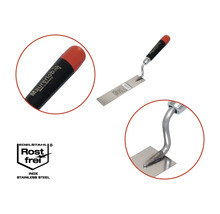 Maurerkelle aus Edelstahl mit Kunststoffgriff