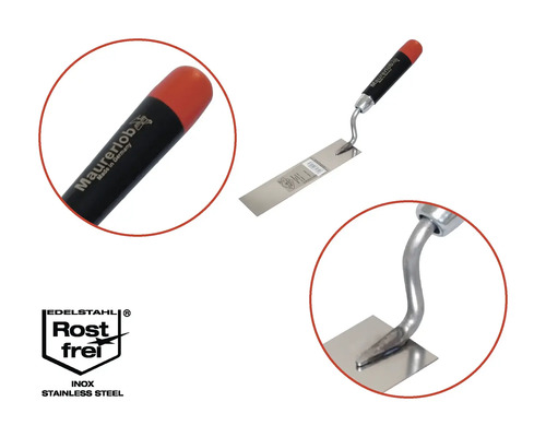 Maurerkelle aus Edelstahl mit Kunststoffgriff