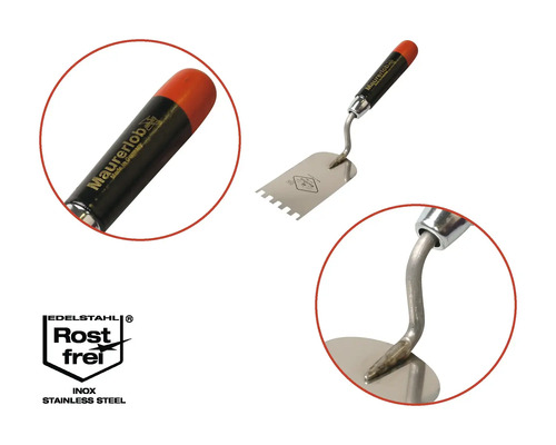 Maurerlob Fliesenlegerwerkzeug mit Edelstahlklinge und ergonomischem Griff