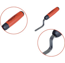 Maurerlob Fugenkratzer mit Kunststoffgriff und Detailansichten