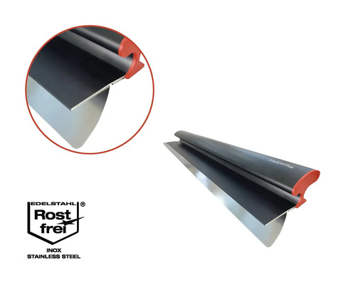 Edelstahl Eckenspachtel mit Rostfrei Siegel