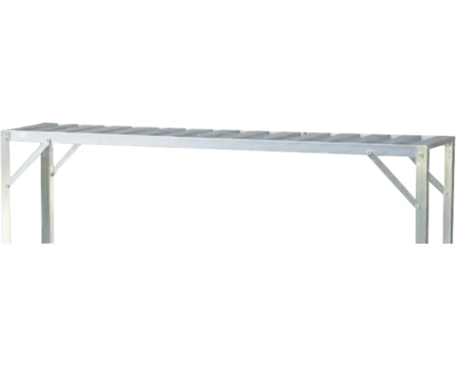 Metallregal mit Lattenrost