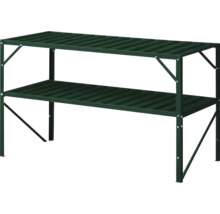 Metallregal mit zwei Ebenen zur Lagerung