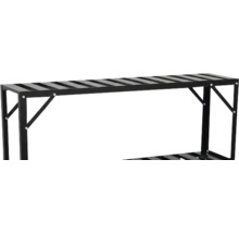 Schuhregal aus Metall mit mehreren Ebenen
