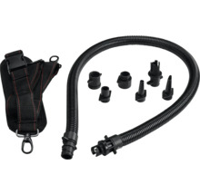 Schlauch mit verschiedenen Aufsätzen und Tragegurt