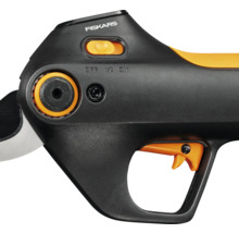 Fiskars Logo Gartenschere Detailansicht