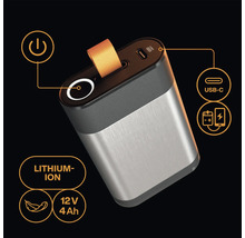 Tragbare Powerbank mit Lithium-Ionen-Akku, 12 V und 4 Ah