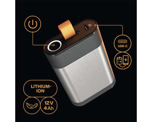 Tragbare Powerbank mit Lithium-Ionen-Akku, 12 V und 4 Ah