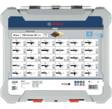 Bosch Professional Oberfräser Set 30 teilig mit 8 Millimeter Schaft in Kunststoffkoffer