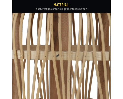 Detailansicht geflochtenes Rattan