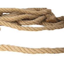 Gedrehtes Naturfaserseil aus Sisal oder Hanf.