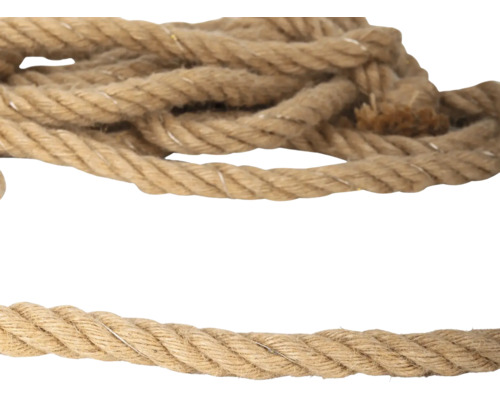 Gedrehtes Naturfaserseil aus Sisal oder Hanf.