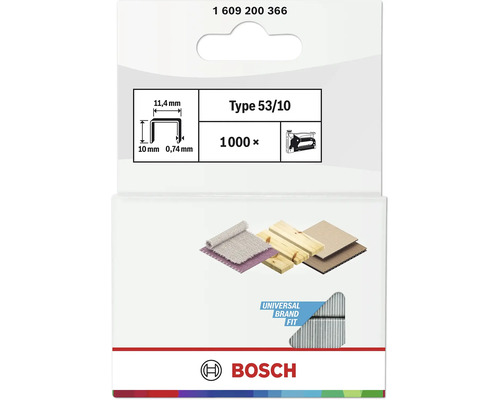 Bosch Typ 53/10 Klammern, Packung mit 1000 Stück