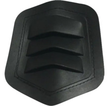 Schwarze Leder-Epaulette mit drei Winkeln