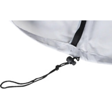 Detailaufnahme einer Schutzhülle mit Kordelzug zur Befestigung