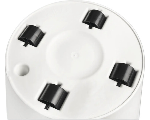 Ansicht der Basis eines Produkts mit vier Rollen