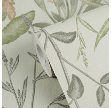 Tapetenrolle mit Pflanzenmuster