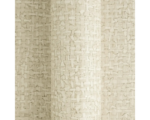 Vliestapete mit Flechtoptik, beige strukturierte Oberfläche.