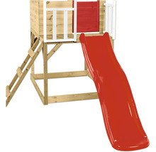 Spielturm aus Holz mit Rutsche und Leiter
