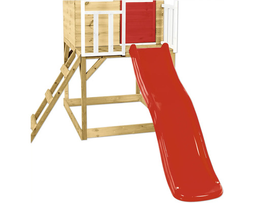 Spielturm mit Rutsche und Leiter