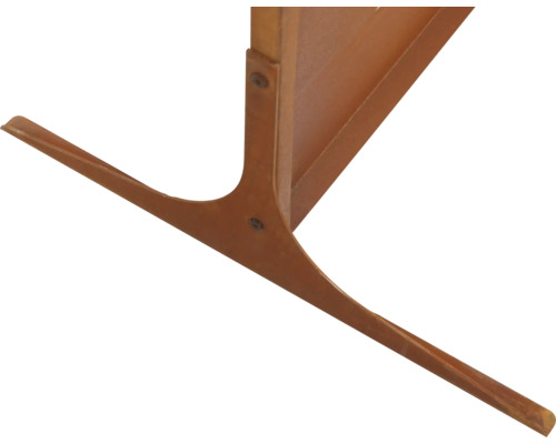 Detailansicht eines Holzregals