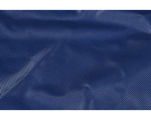 Detailansicht einer blauen Gewebeplane mit Textur