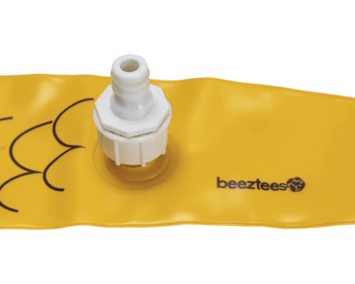 Beetztees Logo auf gelbem Produkt