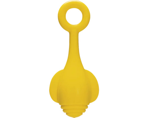 Gelber Kinder-Rollladengurtwickler aus Kunststoff