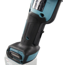 Makita Akku-Werkzeuggriff mit ergonomischem Griff, Sicherheitsschalter und 40 Volt Max XGT Akkuanschluss.