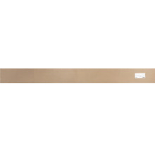 Langes, schmales Regalbrett aus Holzwerkstoff in Beige.