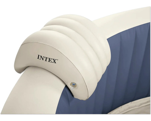 Intex Logo auf einer aufblasbaren Whirlpool-Kopfstütze