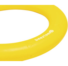 Beeztees Logo auf einem gelben Hundespielzeugring