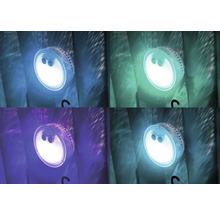 Einbaustrahler mit vier verschiedenen Lichteffekten zur Teichbeleuchtung