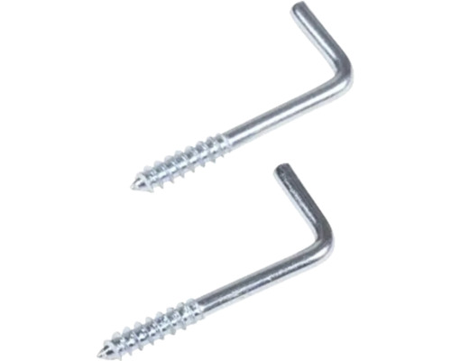Zwei Schraubhaken aus Metall