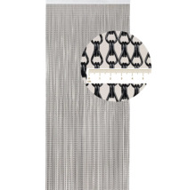 Dekorative Kettenvorhang mit Detailansicht der Kettenglieder und Zentimeterangabe