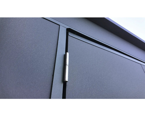 Detailaufnahme einer Tür mit Beschlag