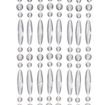 Dekorationsvorhang mit transparenten Perlen