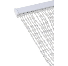 Dekoschals mit Perlen an einer Hängeschiene