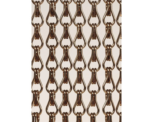 Detailansicht eines Vorhangs aus Metallketten