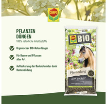 Compo Rosendünger mit organischer Bio Pferdedung im Sack