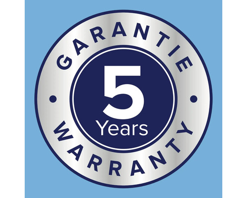 Fünf Jahre Garantie