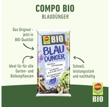 COMPO Bio Blaudünger 4 kg, organischer Universaldünger für alle Garten- und Balkonpflanzen.