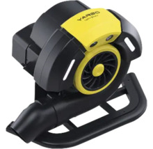 Yarbo Laubbläser-Modul für Roboter aus schwarzem und gelbem Kunststoff mit Gebläsedüse und Montagerahmen.