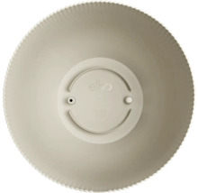 elho Kunststoff-Blumentopf, Innenansicht von oben mit geriffeltem Rand und Entwässerungsloch.