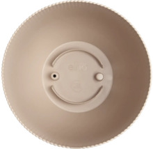 Elho Pflanzschale aus Kunststoff in Beige, Ansicht von oben.