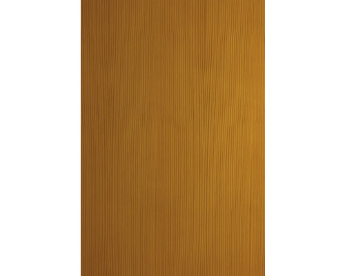 Holzoberfläche mit feiner, vertikaler Maserung für Möbel oder Türen.