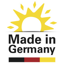 Siegel Hergestellt in Deutschland.